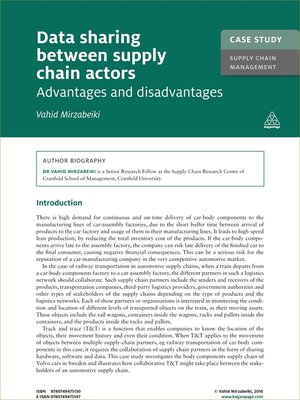 cover image of Data Sharing Between Supply Chain Actors